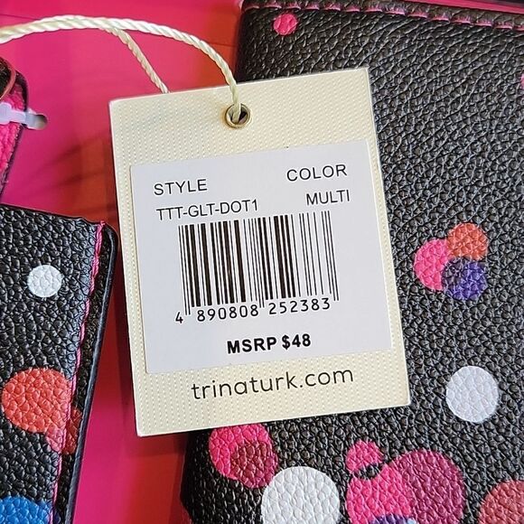 TRINA TURK TRAVEL ACCESSORY SET, PASSPORT COVER AND LUGGAGE TAG - NEW - Picture 8 of 10